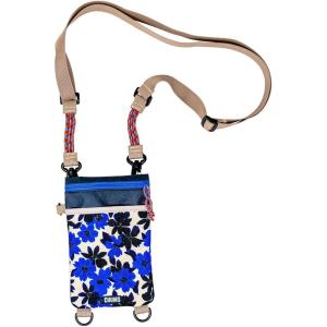 imageChums Rover Phone Tote  Small Crossbody Bag with Adjustable Strap  Tactical Sling Bag for Women ampamp Men wMultiple PocketsBlue Floral