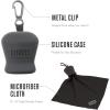 imageChums Pouch Microfiber Lens Cloth  Portable Lens ampamp Screen Cleaner Cloth Keychain EV GreenEv Green