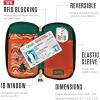 imageChums Reversi Polyester Wallet  Reversible Zippered Pouch for Men and Women TealTree Waves