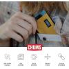 imageChums Surfshorts Wallet  Lightweight Slim Wallet with RFID Blocking Card ampamp Clear ID Window  Zippered Water Resistant wKey Ring  Tie DyeRainbow Tie Dye