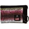 imageChums Surfshorts Wallet  Lightweight Zippered Minimalist Wallet with Clear ID Window  Water Resistant with Key RingRainbow