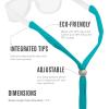 imageChums Upcycled Cotton Glasses Retainer  EcoFriendly Adjustable Sunglasses Eyewear Holder StrapTeal