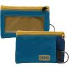 imageChums Surfshorts Wallet  Lightweight Slim Wallet with RFID Blocking Card ampamp Clear ID Window  Zippered Minimalist Wallet wKey Ring  Solid ColorsTri  BlueDark BlueTan