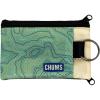 imageChums Surfshorts Wallet  Lightweight Slim Wallet with RFID Blocking Card ampamp Clear ID Window  Zippered Water Resistant wKey Ring Topo