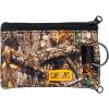 imageChums Surfshorts Wallet  Lightweight Zippered Minimalist Wallet with Clear ID Window  Water Resistant with Key RingRealtree Edge Camo