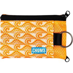 imageChums Surfshorts Wallet  Lightweight Zippered Minimalist Wallet with Clear ID Window  Water Resistant with Key RingTide