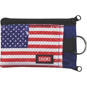 imageChums Unisex Nylon Surfshort Wallet with Key Ring American Flag OneSize Lightweight