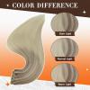 imageFull Shine Clip in Blonde Hair Extensions 3 Pcs Human Hair Extensions Clip ins Ash Blonde Fading to Platinum Blonde Silky Straight Hair Clip in Human Hair Balayage 60 Grams 18 Inch