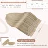 imagefshine Human Hair Extensions Wire Hair Honey Blonde Highlighted Platinum Blonde Natural Wire Hair Extensions Invisible Hairpieces Secret Fish Extensions 70g 14 Inch 24692 Ounce