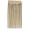 imagefshine Human Hair Extensions Wire Hair Honey Blonde Highlighted Platinum Blonde Natural Wire Hair Extensions Invisible Hairpieces Secret Fish Extensions 70g 14 Inch 24692 Ounce