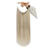 imagefshine Human Hair Extensions Wire Hair Honey Blonde Highlighted Platinum Blonde Natural Wire Hair Extensions Invisible Hairpieces Secret Fish Extensions 70g 14 Inch 24692 Ounce