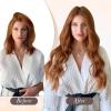 imageFull Shine 14 Inch Transparent Wire Hair Extensions Human Hair with Invisible Miracle Wire Copper Color 70 Gram 100 Remy Human Hair