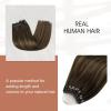 imageFull Shine Balayage Micro Beads Hair Extensions Real Human Hair Color 282 Brown Micro Link Human Hair Extensions 24 Inch Long Prebonded Human Hair Extensions 50G50S Natural Hair Extensions