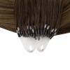 imageFull Shine Balayage Micro Beads Hair Extensions Real Human Hair Color 282 Brown Micro Link Human Hair Extensions 24 Inch Long Prebonded Human Hair Extensions 50G50S Natural Hair Extensions