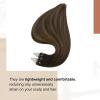 imageFull Shine Balayage Micro Beads Hair Extensions Real Human Hair Color 282 Brown Micro Link Human Hair Extensions 24 Inch Long Prebonded Human Hair Extensions 50G50S Natural Hair Extensions