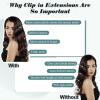 imageFull Shine Brown Hair Extensions Real Human Hair Clip in Brown to Golden Blonde Mix Chestnut Brown Balayage Hair Extensions Clip in Remy Human Hair Extensions for Women 20 Inch 7Pcs 120g