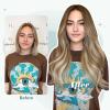 imageFull Shine Clip in Hair Extensions Human Hair 22 Inch Ombre Chestnut Brown to Platinum Blonde Mix Brown Hair Extensions Real Human Hair Clip ins Balayage Long Remy Human Hair Extensions 7pcs 120g