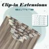 imageFull Shine Clip in Hair Extensions Human Hair Highlights Short Hair Extensions Real Human Hair Clip ins Grey Highlights Platinum Blonde Human Hair Clip in Extensions Remy Hair Extensions 12inch 100g