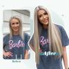 imageFull Shine Clip in Hair Extensions Human Hair Highlights Short Hair Extensions Real Human Hair Clip ins Grey Highlights Platinum Blonde Human Hair Clip in Extensions Remy Hair Extensions 12inch 100g