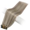 imageFull Shine Clip in Hair Extensions Human Hair Highlights Short Hair Extensions Real Human Hair Clip ins Grey Highlights Platinum Blonde Human Hair Clip in Extensions Remy Hair Extensions 12inch 100g