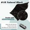 imageFull Shine Hair Extensions Clip in Human Hair Black Clip in Hair Extensions for Black Women Hair Extensions Real Human Hair Natural Double Weft 7pcs 120g 16 Inch