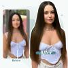 imageFull Shine Ombre Clip in Hair Extensions Remy Human Hair Black to Medium Brown 14inch 7pcs 120g Hair Extensions Clip ins Black Hair Ombre Double Weft Silky Straight for Thin Hair