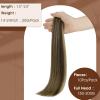 imageFull Shine Ombre Injected Tape in Hair Extensions Human Hair Blonde and Brown Balayage Machine Remy Tape in Virgin Hair Extensions 22Inch Seamless Injection Tape in Human Hair Extensions 25Gram 10Pcs 4244 25g Virgin hair