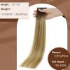 imageFull Shine Ombre Injected Tape in Hair Extensions Human Hair Blonde and Brown Balayage Machine Remy Tape in Virgin Hair Extensions 22Inch Seamless Injection Tape in Human Hair Extensions 25Gram 10Pcs 3822 25g Virgin hair