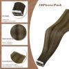 imageFull Shine Ombre Injected Tape in Hair Extensions Human Hair Blonde and Brown Balayage Machine Remy Tape in Virgin Hair Extensions 22Inch Seamless Injection Tape in Human Hair Extensions 25Gram 10Pcs 4244 25g Virgin hair