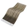 imageFull Shine Ombre Injected Tape in Hair Extensions Human Hair Blonde and Brown Balayage Machine Remy Tape in Virgin Hair Extensions 22Inch Seamless Injection Tape in Human Hair Extensions 25Gram 10Pcs 4780 25g Virgin hair