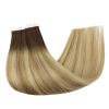 imageFull Shine Ombre Injected Tape in Hair Extensions Human Hair Blonde and Brown Balayage Machine Remy Tape in Virgin Hair Extensions 22Inch Seamless Injection Tape in Human Hair Extensions 25Gram 10Pcs 3822 25g Virgin hair