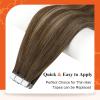 imageFull Shine Ombre Injected Tape in Hair Extensions Human Hair Blonde and Brown Balayage Machine Remy Tape in Virgin Hair Extensions 22Inch Seamless Injection Tape in Human Hair Extensions 25Gram 10Pcs4244 brown balayage