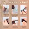 imageFull Shine Replacement Tape in Tape Replacement Hair Extension Tape Double Sided Hair Extensions Tapes for Tape in Hair Extension White 516quot08cm3 YardsBlue Tape Roll