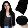 imageFull Shine Hair Extensions Clip in Human Hair Black Clip in Hair Extensions for Black Women Hair Extensions Real Human Hair Natural Double Weft 7pcs 120g 16 Inch