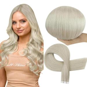 imageFull Shine Ombre Injected Tape in Hair Extensions Human Hair Blonde and Brown Balayage Machine Remy Tape in Virgin Hair Extensions 22Inch Seamless Injection Tape in Human Hair Extensions 25Gram 10Pcs 1000 25g Virgin hair