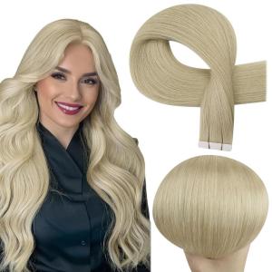 imageFull Shine Ombre Injected Tape in Hair Extensions Human Hair Blonde and Brown Balayage Machine Remy Tape in Virgin Hair Extensions 22Inch Seamless Injection Tape in Human Hair Extensions 25Gram 10Pcs2  60 Platinum Blonde virgin