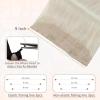 imageFull Shine 10 inch Wire Hair Extensions Real Human Hair White Blonde Secret Wire Hairpiece Human Hair Invisible Fish Wire Hairpiece with Transparent Headband 50g