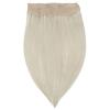 imageFull Shine 10 inch Wire Hair Extensions Real Human Hair White Blonde Secret Wire Hairpiece Human Hair Invisible Fish Wire Hairpiece with Transparent Headband 50g