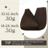 imageFull Shine Hand Tied Weft Hair Extensions for Fashion Women 18 inch and Tape in Hair Extensions Remy Human Hair Invisible Skin Weft Color 2 Dark Brown