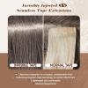 imageFull Shine Insert Tape in Hair Extensions Medium Brown Color 4 Virgin Injection Tape in Extensions Real Human Hair 16Inch Natural Injected Tape Ins Human Hair Extensions 20Grams 10Pcs for Women