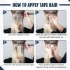 imageFull Shine Insert Tape in Hair Extensions Medium Brown Color 4 Virgin Injection Tape in Extensions Real Human Hair 16Inch Natural Injected Tape Ins Human Hair Extensions 20Grams 10Pcs for Women
