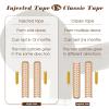 imageFull Shine Insert Tape in Hair Extensions Medium Brown Color 4 Virgin Injection Tape in Extensions Real Human Hair 16Inch Natural Injected Tape Ins Human Hair Extensions 20Grams 10Pcs for Women