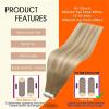 imageFull Shine Balayage Tape in Hair Extensions Human Hair Brown to Honey Blonde And Blonde Human Hair Tape in Extensions Straight Remy Ombre Extension Seamless PU Tapes Double Sided 18Inch 50G 20pcs