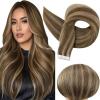 imageFull Shine Tape in Hair Extensions 18 Inch Color 4P27 Medium Brown Highlighted Honey Blonde Tape Hair Extensions Double Sided Hair Extension Tape ins Real Remy Human Hair 50g 20pcs Invisible Skin Weft