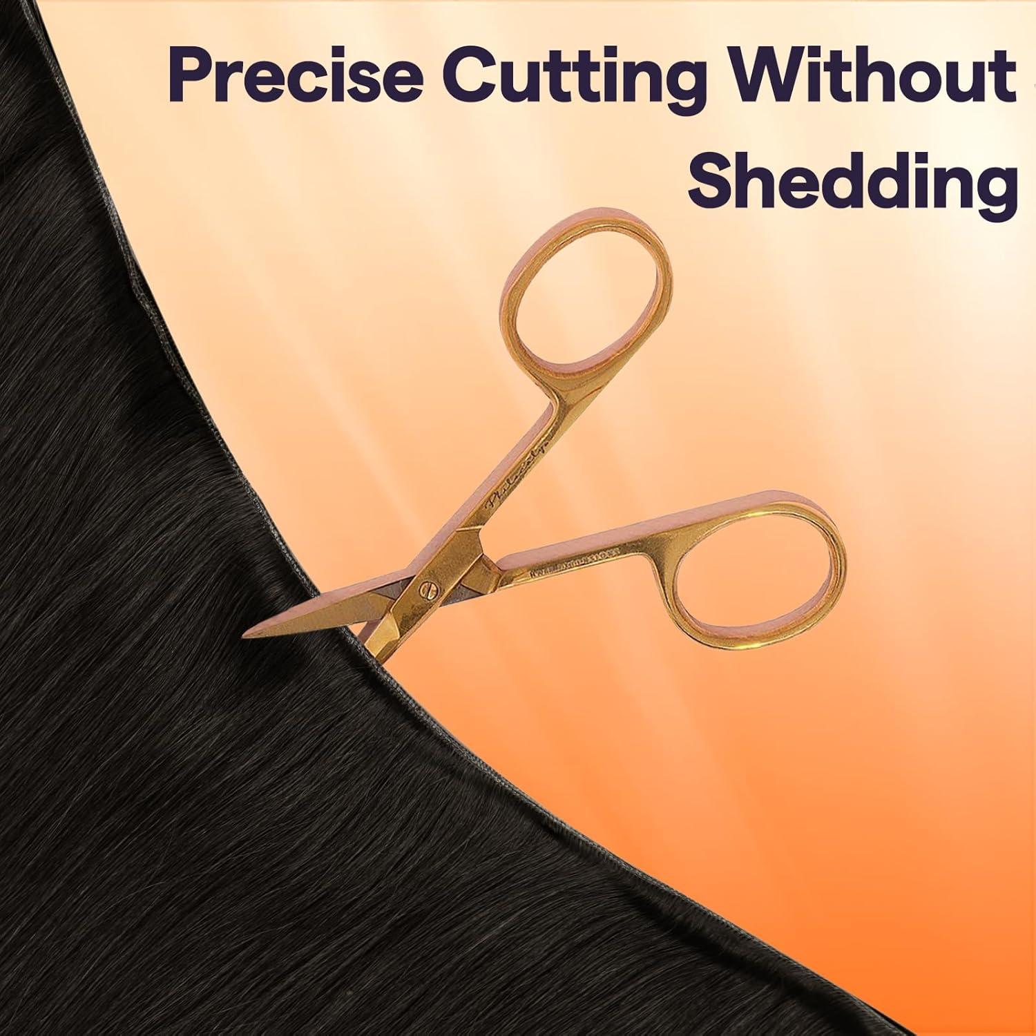 imageFull Shine Black Sew In Hand Tied Weft Hair Extensions Real Human Hair 60 Gram Genius Weft Extensions Remy Human Hair Sew In Silky Hair Extensions Jet Black 22 Inch