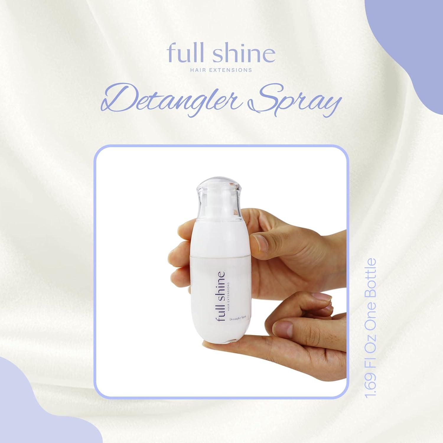 imageFull Shine Detangling Spray 169 Fl Oz Portable Hair Conditioner for All Hair Types Softens Hair for Easy Combing and Styling Ideal for Salon and Home Use