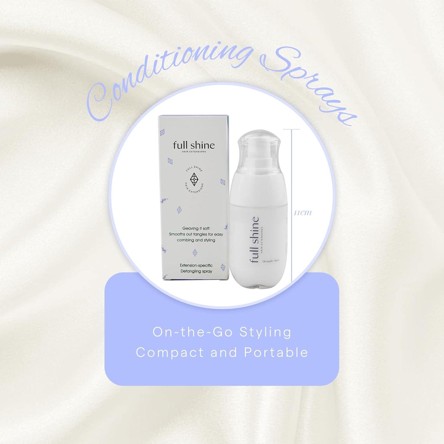 imageFull Shine Detangling Spray 169 Fl Oz Portable Hair Conditioner for All Hair Types Softens Hair for Easy Combing and Styling Ideal for Salon and Home Use