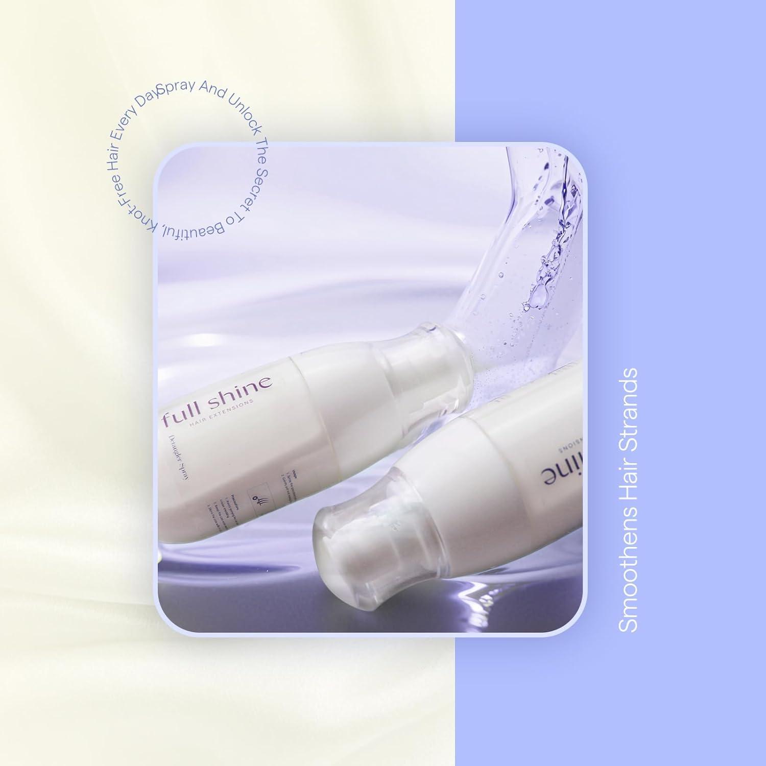 imageFull Shine Detangling Spray 169 Fl Oz Portable Hair Conditioner for All Hair Types Softens Hair for Easy Combing and Styling Ideal for Salon and Home Use