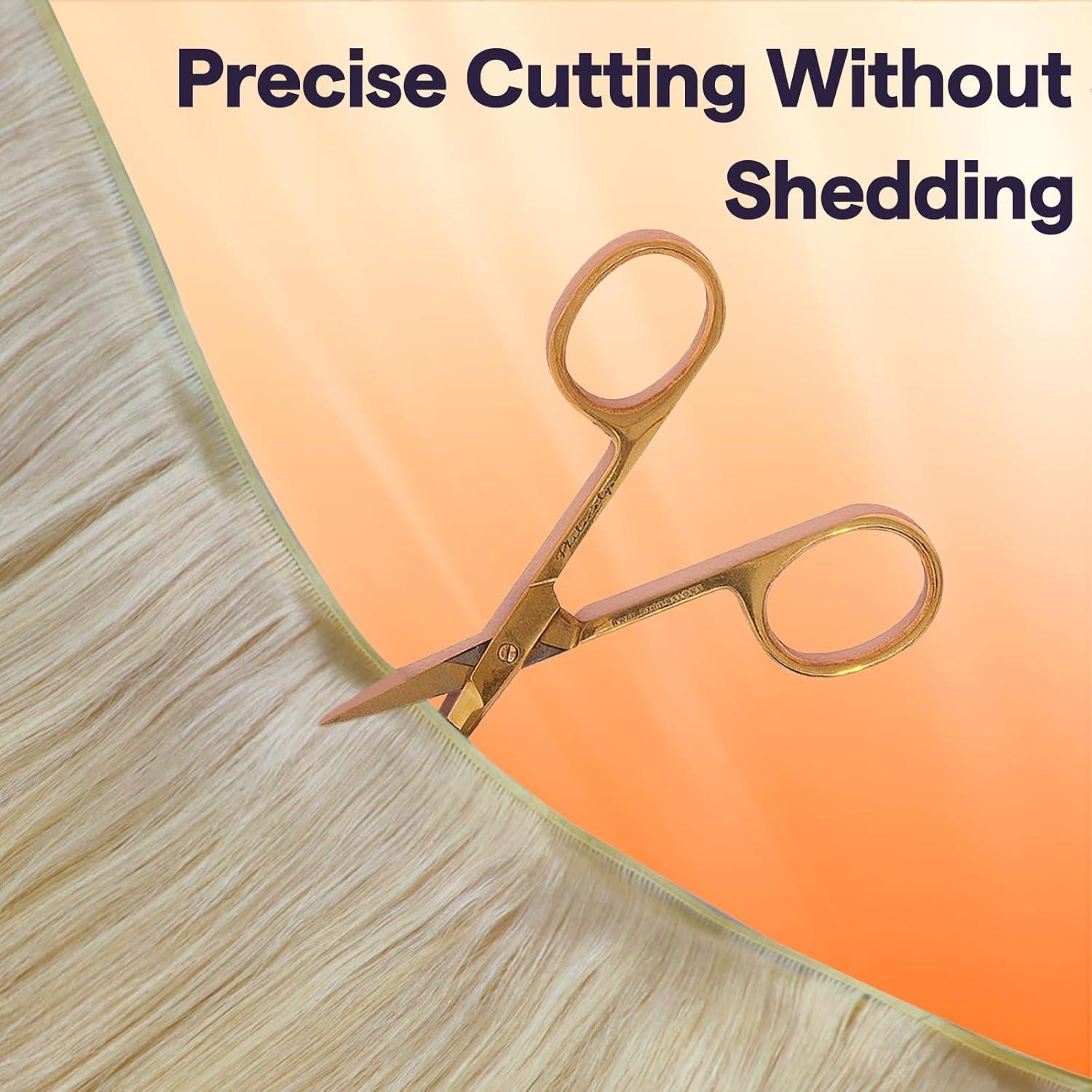 imageFull Shine Hair Extensions Genius Weft Hair Extensions Color White Blonde Extensions Hand Tied Weft Extensions Sew In Remy Hair For Women Sew In Straight Human Hair 60G