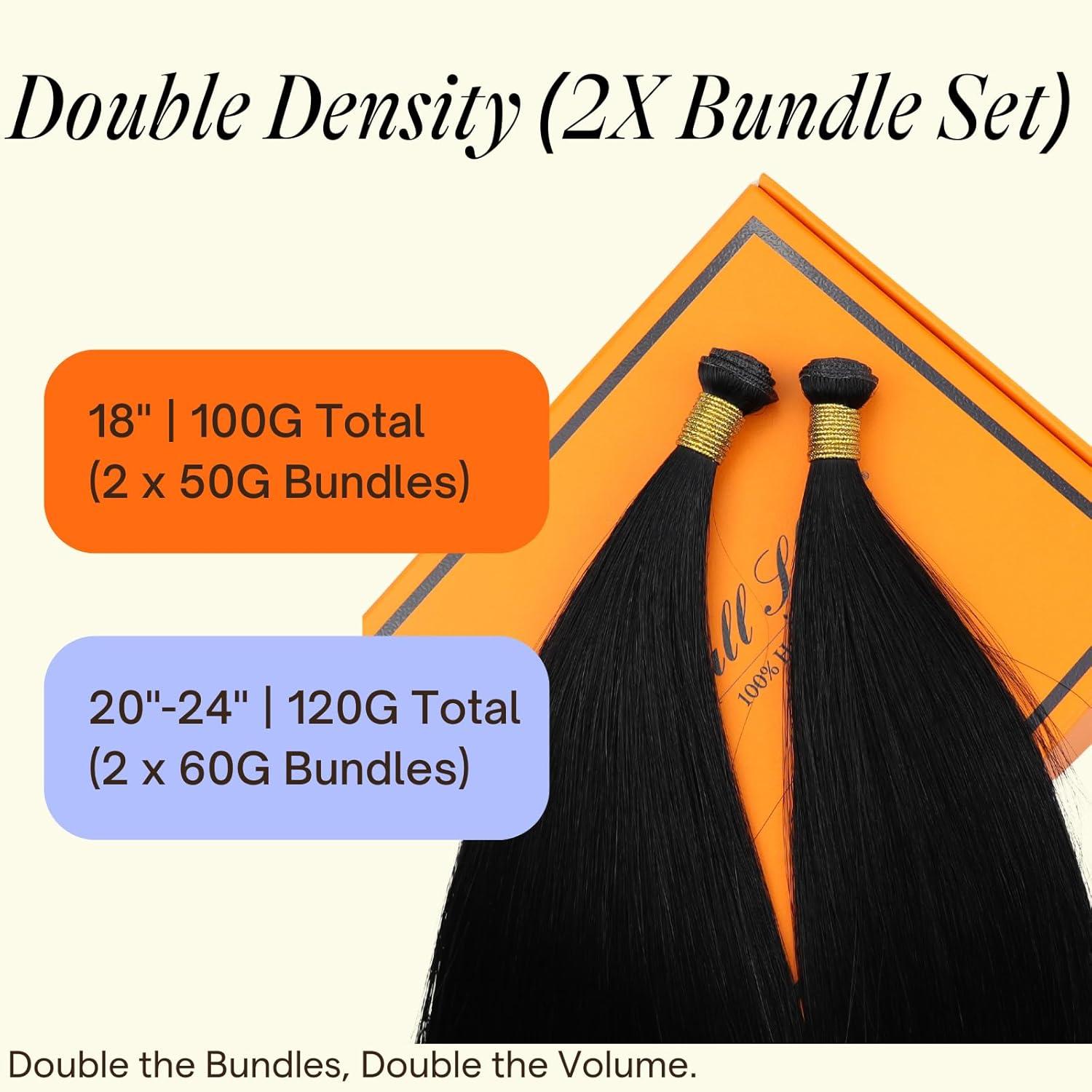 imageFull Shine Hand Tied Weft Hair Extensions Human Hair Color Jet Black Human Hair Extensions Sew In For Women 22Inch Hand Tied Weft Extensions Sew In Black Human Hair 120 Grams